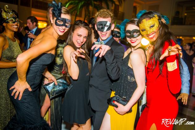 Guests 'Roar' to Katy Perry during Saturday's Grand Masquerade Soiree benefitting The Washington Ballet .